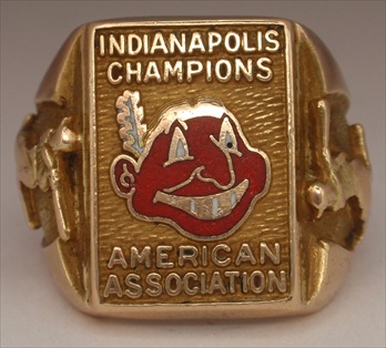 1954 Indianapolis Indians "American Association Champions" 10K Gold Ring