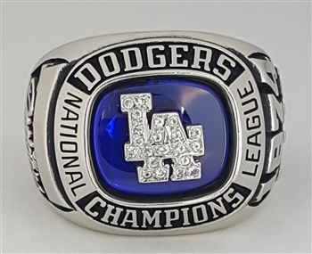 1974 Los Angeles Dodgers World Series "National League" Champions 10K White Gold Ring