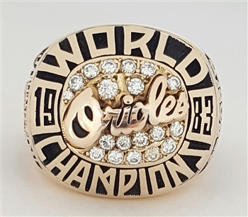1983 Baltimore Orioles World Series Champions Ring with all Real Diamonds!