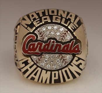 1987 St. Louis Cardinals World Series "National League" Champions Proto-Type 10K Gold Ring