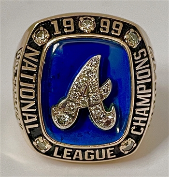 Bruce Dal Canton's 1999 Atlanta Braves National League Champions World Series 10K Gold & Diamond Ring!