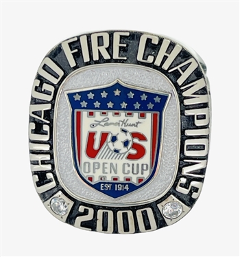 2000 Chicago Fire MLS Lamar Hunt Soccer "US Open Cup" Champions Ring!