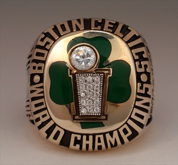 1986 Boston Celtics NBA World Champions 10K Gold Ring!