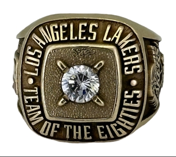 1988 Los Angeles Lakers "Team-of-the-Decade" NBA Champions 10K Gold Ring!