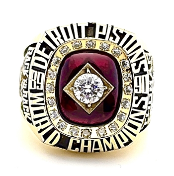 1990 Detroit Pistons NBA "World Champions" 14K Gold-Plated Ring