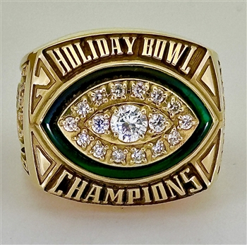 2000 Oregon Ducks Holiday Bowl Champions 10K Gold Championship Ring!