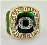 2003 Oregon Ducks Sun Bowl Champions 10K Gold Championship Ring!