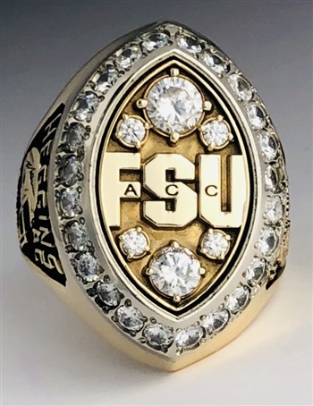 2003 Florida State Seminoles FSU NCAA Football "ACC"  Champions 10K Gold Ring!