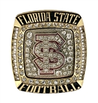 2015 Florida State Seminoles "Rose Bowl" Championship NCAA Football Ring!