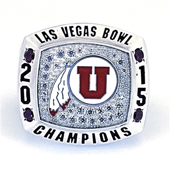 2015 Utah Utes "Las Vegas Bowl" Champions NCAA Football Ring!