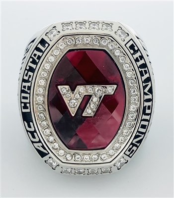 2016 Virginia Tech Hokies NCAA Football "A.C.C. Coastal Champions" Ring!