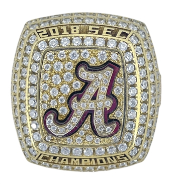 2018 Alabama Crimson Tide "SEC" Champions NCAA Football Ring!
