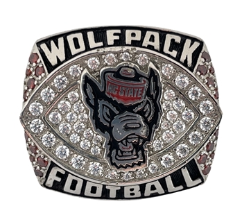 2018 North Carolina NC State Wolfpack  "Gator Bowl" NCAA Football Championship Player's Ring!