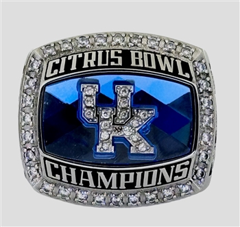 2021 Kentucky Wildcats "Governors Cup" / Citrus Bowl Football Championship Ring.