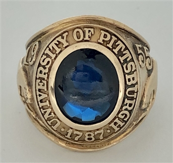 1955 Pitt Panthers NCAA Letterman's Championship 10K Gold Ring!!