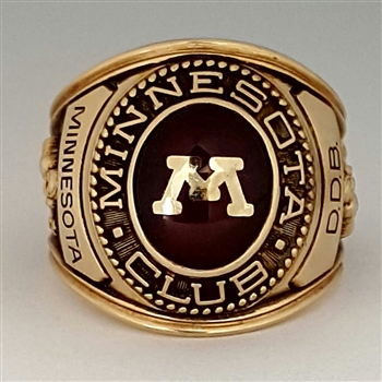 Minnesota Golden Gophers Football Lettermen's Championship 10K Ring!