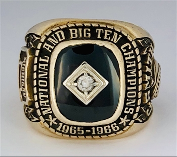 1965-66 Michigan St. Spartans "National Champions / Big-10" Championship Ring!