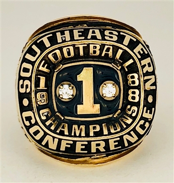 1988 Auburn Tigers "SEC" Football Champions 10K Gold Ring!