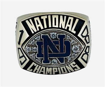 1988 Notre Dame Fighting Irish 10K Gold "National CHampionship" Ring!