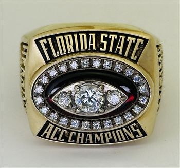 Rare 1994 Florida State Seminoles FSU ACC Champions 10K Gold Ring!