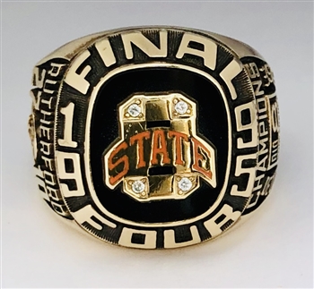 1995 Oklahoma State Cowboys NCAA Basketball "Final Four" Championship 10K Gold Ring!