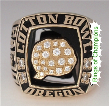 1996 Oregon Ducks "Cotton Bowl" Championship 10K Gold Ring!