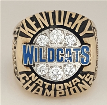 1996 Kentucky Wildcats Basketball National Champions 10K Gold Ring