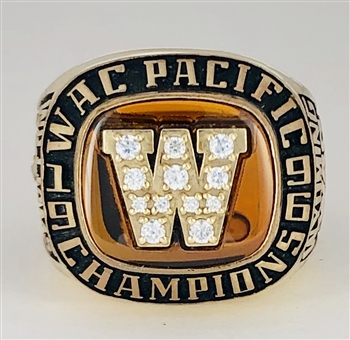 1996 Wyoming St. Cowboys "WAC" Champions Players Ring.