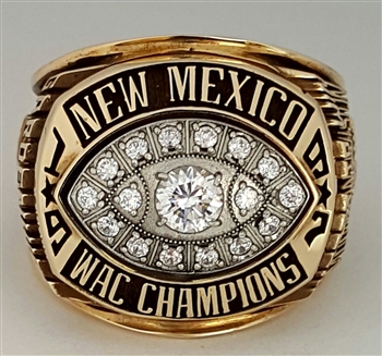 1997 New Mexico Lobos "WAC" Champions 10K Gold Ring