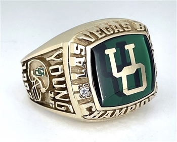 1997 Oregon Ducks "Las Vegas Bowl" 10K Gold NCAA Football Champions Ring!