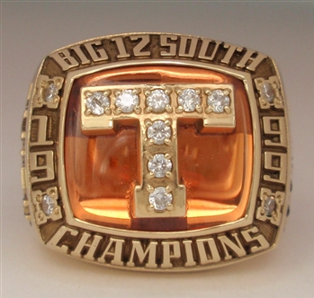 1999 Texas Longhorns "Big-12 South" Champions 10K Gold Ring