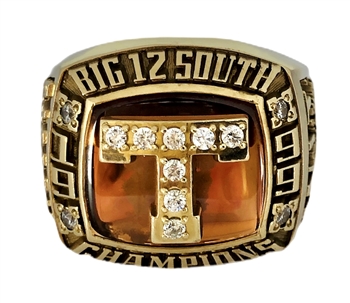 1999 Texas Longhorns "Big-12 South" Champions 10K Gold Ring