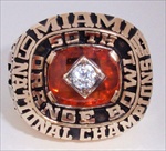 1983 Miami Hurricanes "National Champions" 10K Gold Ring