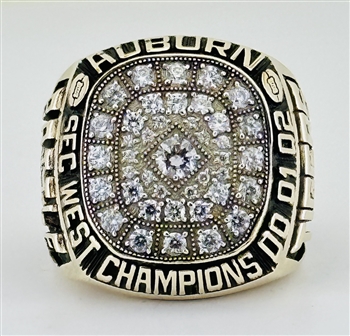 2002 Auburn Tigers SEC West Champions 10K Gold Ring!