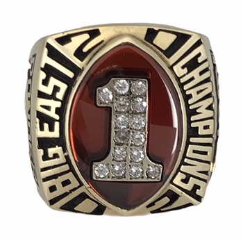 2002 Miami Hurricanes "Big East Champions" 10K Gold Ring!