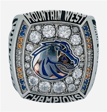 2017 Boise St. Broncos Mountain West / Las Vegas Bowl Champions NCAA  Football Ring!