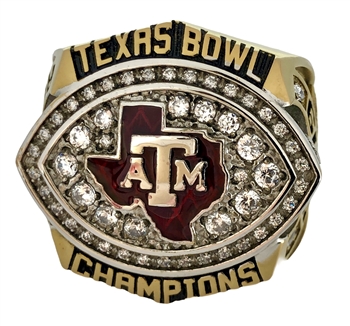 2019 Texas A&M Aggies " Texas Bowl" NCAA Football Champions Ring!