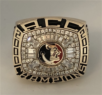 2000 FSU Florida State Seminoles "ACC" Champions 10K Gold Ring.