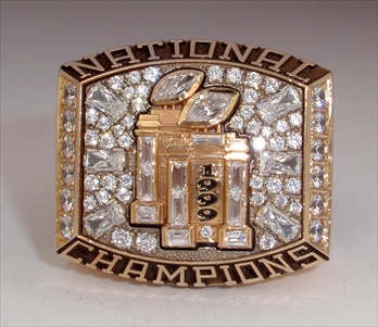 1999 Florida State Seminoles "National Champions" 14K Gold Ring.