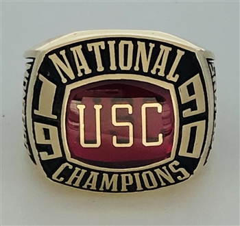 1990 USC Trojans NCAA Volleyball "National Champions" 10K Gold Ring!