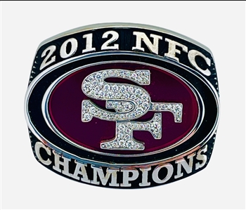 2012 San Francisco 49ers NFC Championship 14K Gold & Diamond Ring!