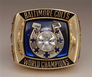 1970 Baltimore Colts Super Bowl V Champions 10K Gold Ring