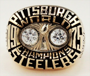 1975 Pittsburgh Steelers Super Bowl X Champions 10K Gold Ring