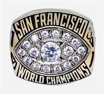 1981 San Francisco 49ers "Super Bowl" XVI Champions 14K Gold-Plated Ring