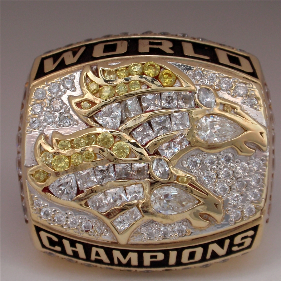 Denver broncos super hot sale bowl rings