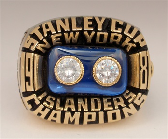 1981 New York Islanders "Stanley Cup" Champions 14K Gold-Plated Ring