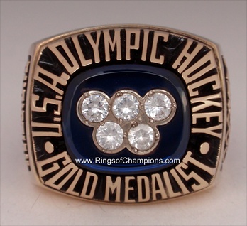 1980 Miracle On Ice Olympic Gold Medal 10K Gold Ring