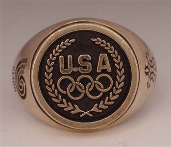 1988 Team USA Olympic Athlete 10K Gold Ring from Seoul & Calgary!