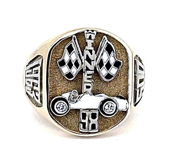 1963 Indianapolis 500 Parnelli Jones 10K Gold & Diamond Championship Winner's Ring!