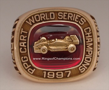 Alex Zanardi 1997 CART "World Series Champions" 14K Gold INDY Car Racing Ring